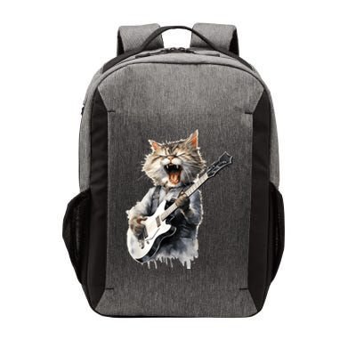 Guitar Cat Rock Cat Playing Guitar Vector Backpack