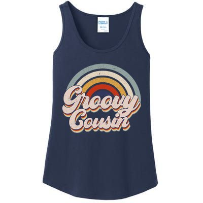 Gnoovy Cousin Retro Birthday Family 1st Birthday Gifts Ladies Essential Tank