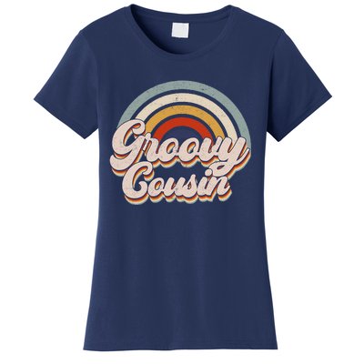 Gnoovy Cousin Retro Birthday Family 1st Birthday Gifts Women's T-Shirt