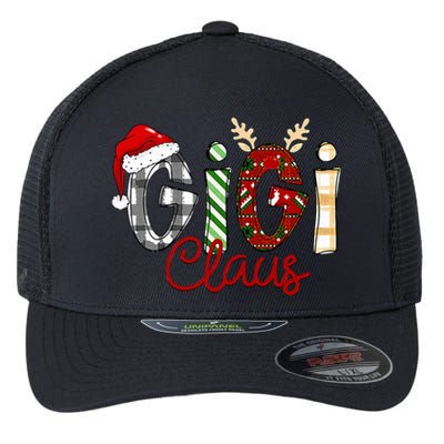 Gigi Claus Reindeer Christmas Idea for Grandma Nana Mimi Flexfit Unipanel Trucker Cap