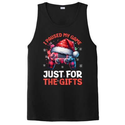 Gamer Christmas Red Hat Plaid Buffalo Gaming Xmas Video Games Christmas Pj PosiCharge Competitor Tank