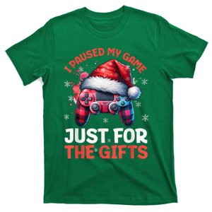 Gamer Christmas Red Hat Plaid Buffalo Gaming Xmas Video Games Christmas Pj T-Shirt