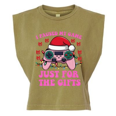 Gamer Christmas Red Hat Gaming Xmas Video Games B.O.Y.S Christmas Pj Garment-Dyed Women's Muscle Tee