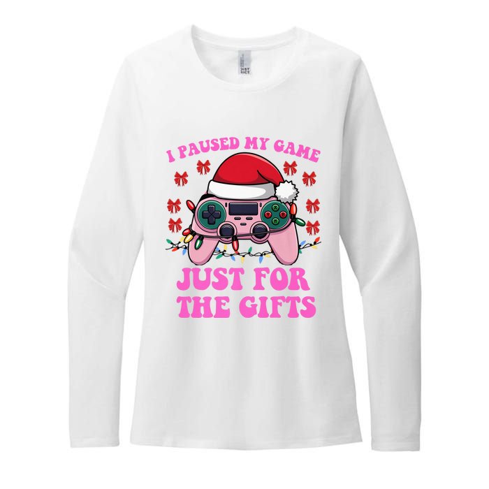 Gamer Christmas Red Hat Gaming Xmas Video Games B.O.Y.S Christmas Pj Womens CVC Long Sleeve Shirt