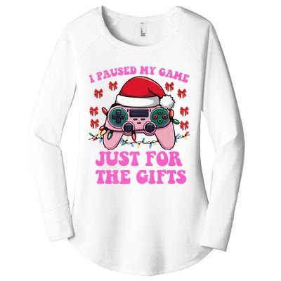 Gamer Christmas Red Hat Gaming Xmas Video Games B.O.Y.S Christmas Pj Women's Perfect Tri Tunic Long Sleeve Shirt