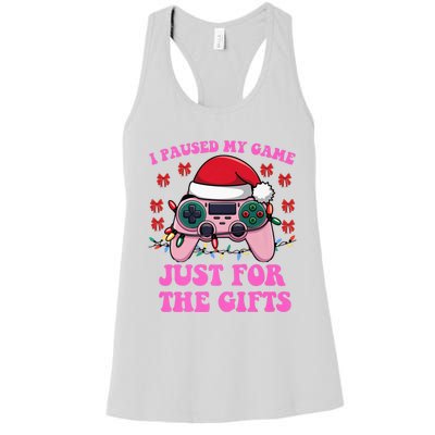 Gamer Christmas Red Hat Gaming Xmas Video Games B.O.Y.S Christmas Pj Women's Racerback Tank