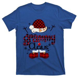 Grammy Claus Red Plaid Grandma Gift Funny Gift T-Shirt