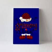 Grammy Claus Red Plaid Grandma Gift Funny Gift Canvas