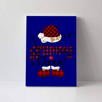 Grammy Claus Red Plaid Grandma Gift Funny Gift Canvas