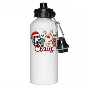 Gigi Claus Reindeer Christmas Aluminum Water Bottle