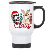 Gigi Claus Reindeer Christmas Stainless Steel Travel Mug