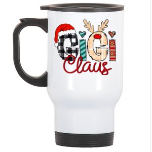 Gigi Claus Reindeer Christmas Stainless Steel Travel Mug