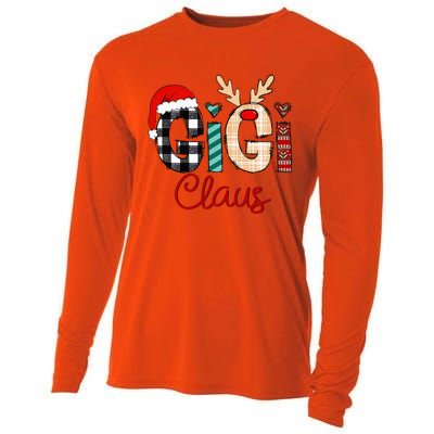 Gigi Claus Reindeer Christmas Cooling Performance Long Sleeve Crew