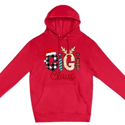 Gigi Claus Reindeer Christmas Premium Pullover Hoodie