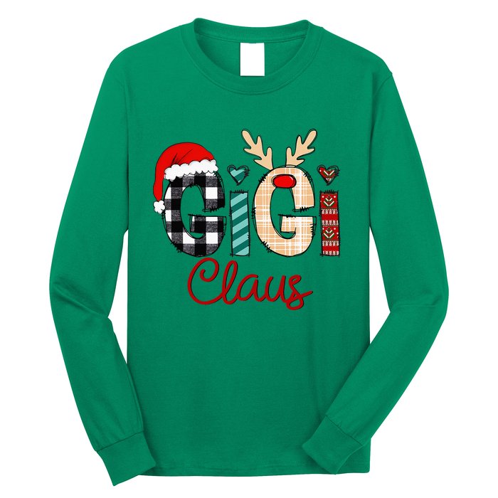 Gigi Claus Reindeer Christmas Long Sleeve Shirt