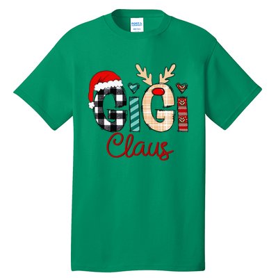 Gigi Claus Reindeer Christmas Tall T-Shirt