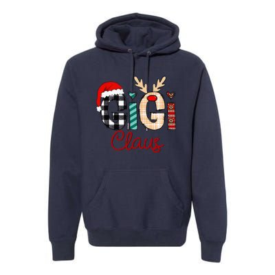 Gigi Claus Reindeer Christmas Premium Hoodie