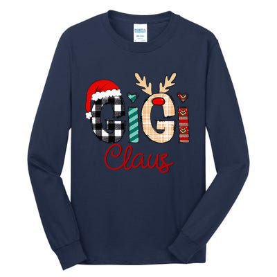 Gigi Claus Reindeer Christmas Tall Long Sleeve T-Shirt