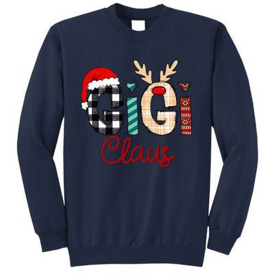 Gigi Claus Reindeer Christmas Tall Sweatshirt