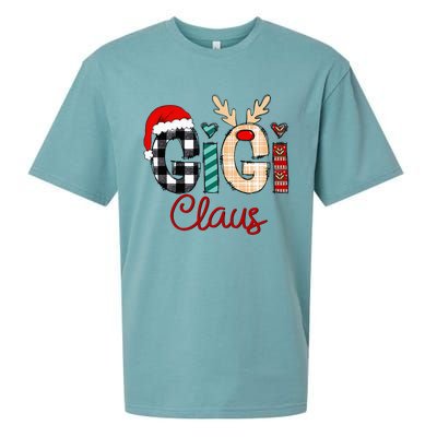 Gigi Claus Reindeer Christmas Sueded Cloud Jersey T-Shirt