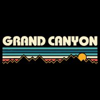 Grand Canyon Retro 80s Sunset Button