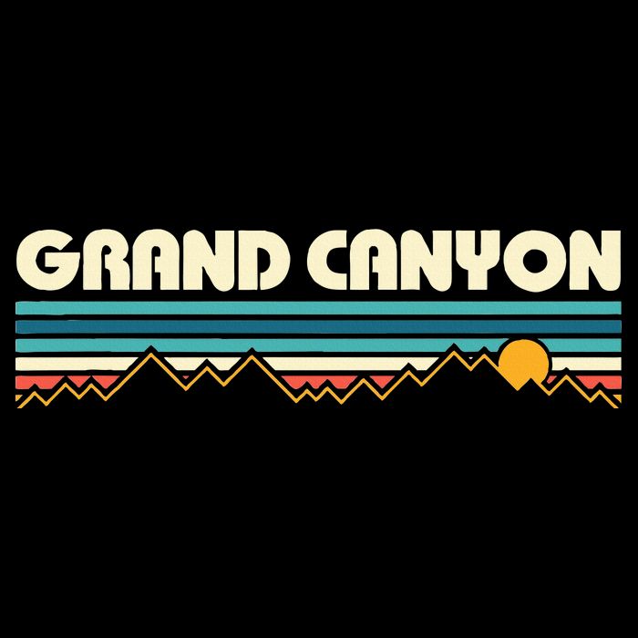 Grand Canyon Retro 80s Sunset Button
