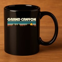 Grand Canyon Retro 80s Sunset 11oz C Handle Ceramic Mug