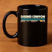 Grand Canyon Retro 80s Sunset 11oz C Handle Ceramic Mug