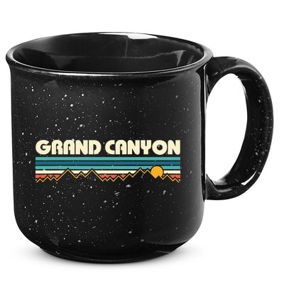 Grand Canyon Retro 80s Sunset 15oz Campfire Ceramic Mug