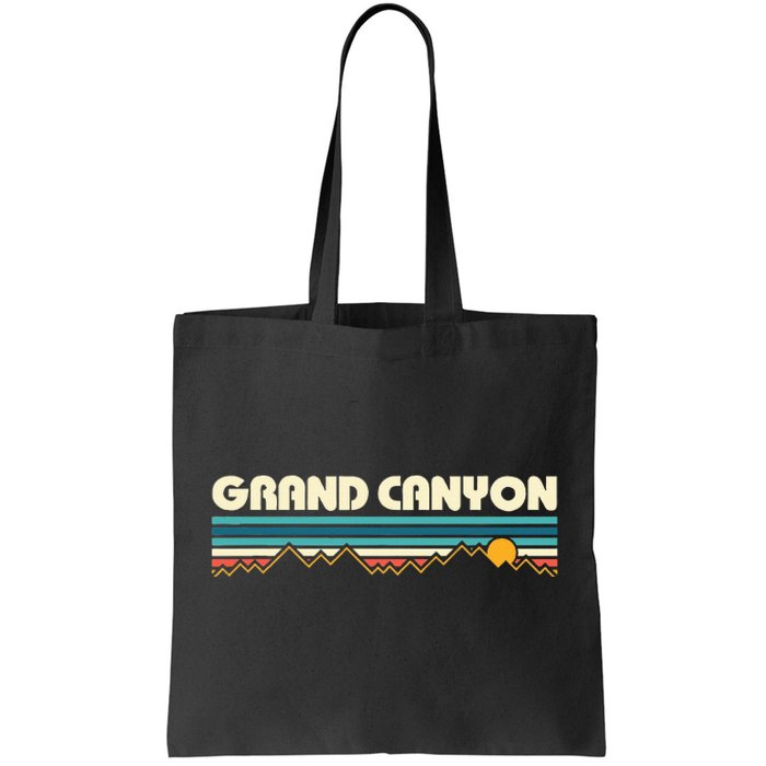 Grand Canyon Retro 80s Sunset Tote Bag