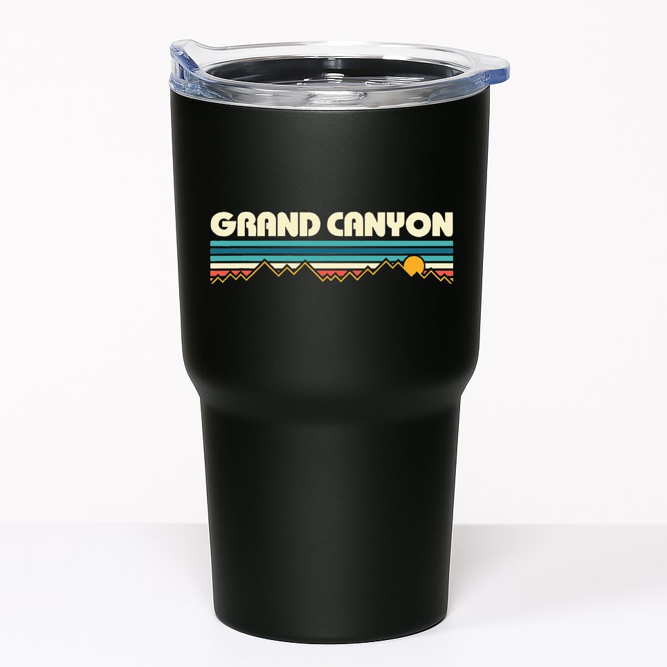 Grand Canyon Retro 80s Sunset Tumbler
