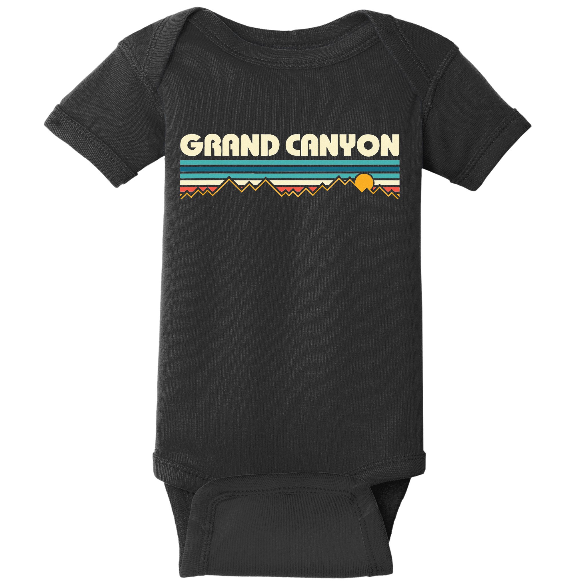 Grand Canyon Retro 80s Sunset Baby Bodysuit