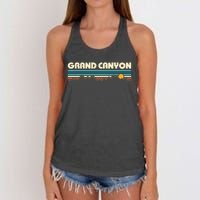 Grand Canyon Retro 80s Sunset Women's Knotted Racerback Tank