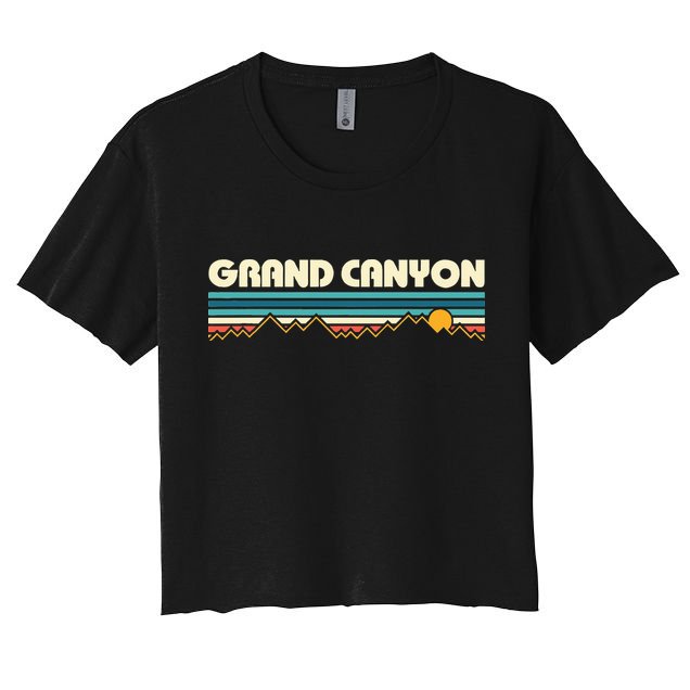 Grand Canyon Retro 80s Sunset Crop Top