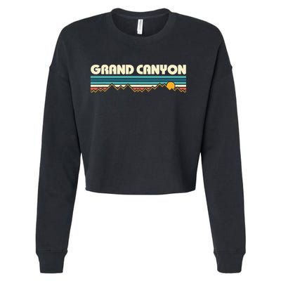 Grand Canyon Retro 80s Sunset Cropped Pullover Crew