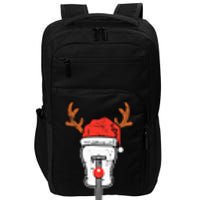 Guitar Christmas Reindeer Music Instrument Band Rock Impact Tech Backpack