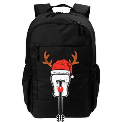 Guitar Christmas Reindeer Music Instrument Band Rock Daily Commute Backpack