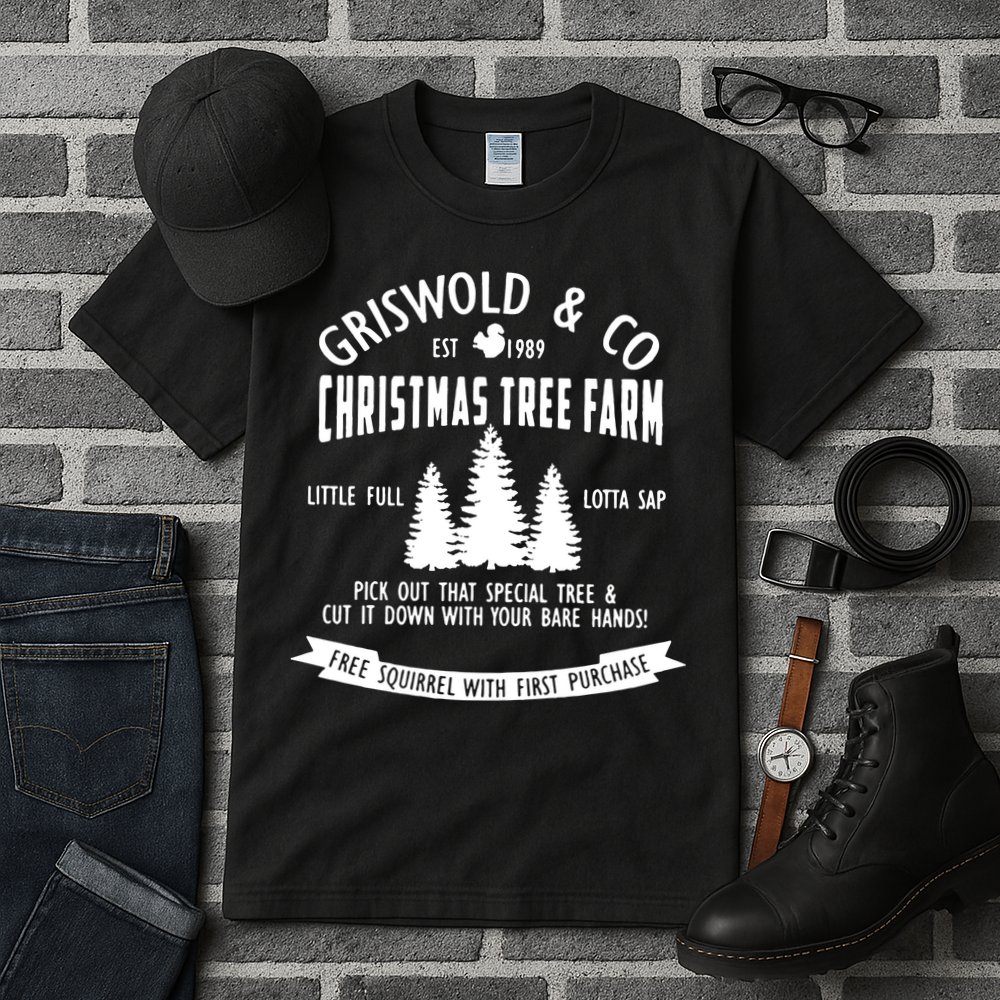 Griswold Co Shirt Christmas Tree Farm Christmas Vacation Tall T-Shirt