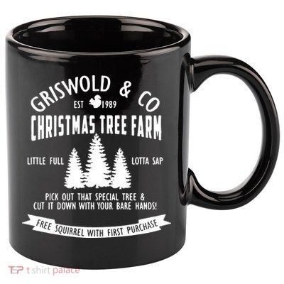 Griswold Co Shirt Christmas Tree Farm Christmas Vacation 11oz C Handle Ceramic Mug