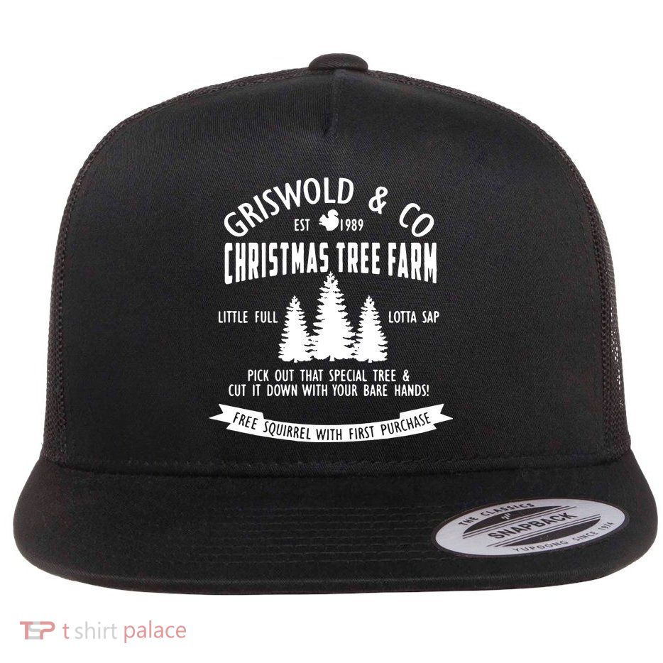 Griswold Co Shirt Christmas Tree Farm Christmas Vacation Flat Bill Trucker Hat