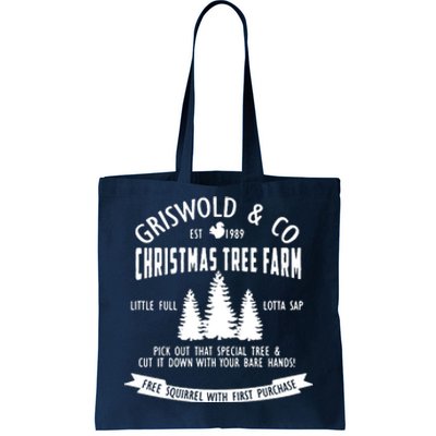 Griswold Co Shirt Christmas Tree Farm Christmas Vacation Tote Bag