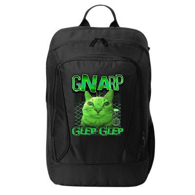 Gnarp Cat Silly Alien Cat Meme Brainrot Gen Z Meme City Backpack