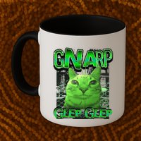 Gnarp Cat Silly Alien Cat Meme Brainrot Gen Z Meme Mug