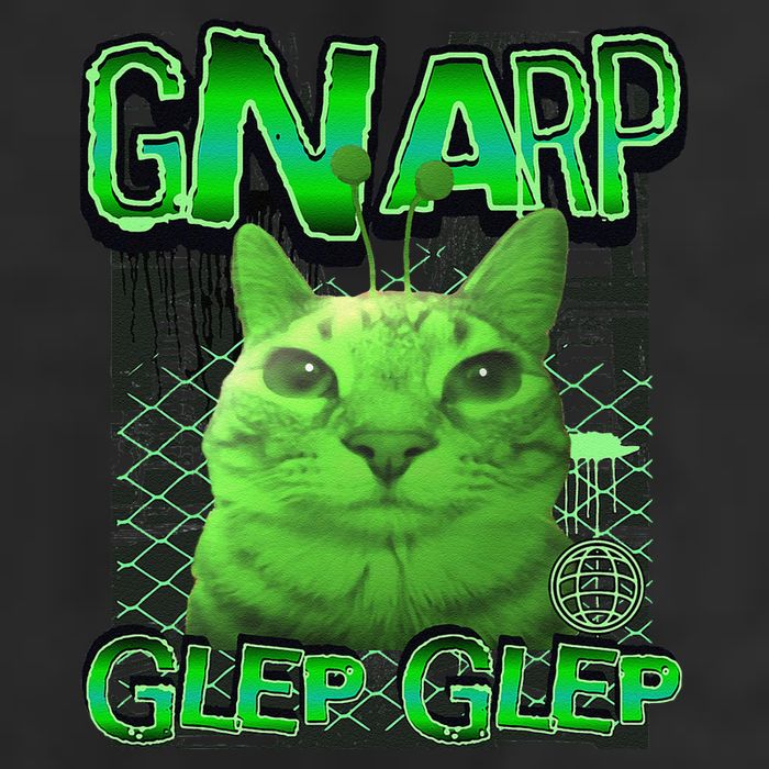Gnarp Cat Silly Alien Cat Meme Brainrot Gen Z Meme 15oz Campfire Ceramic Mug