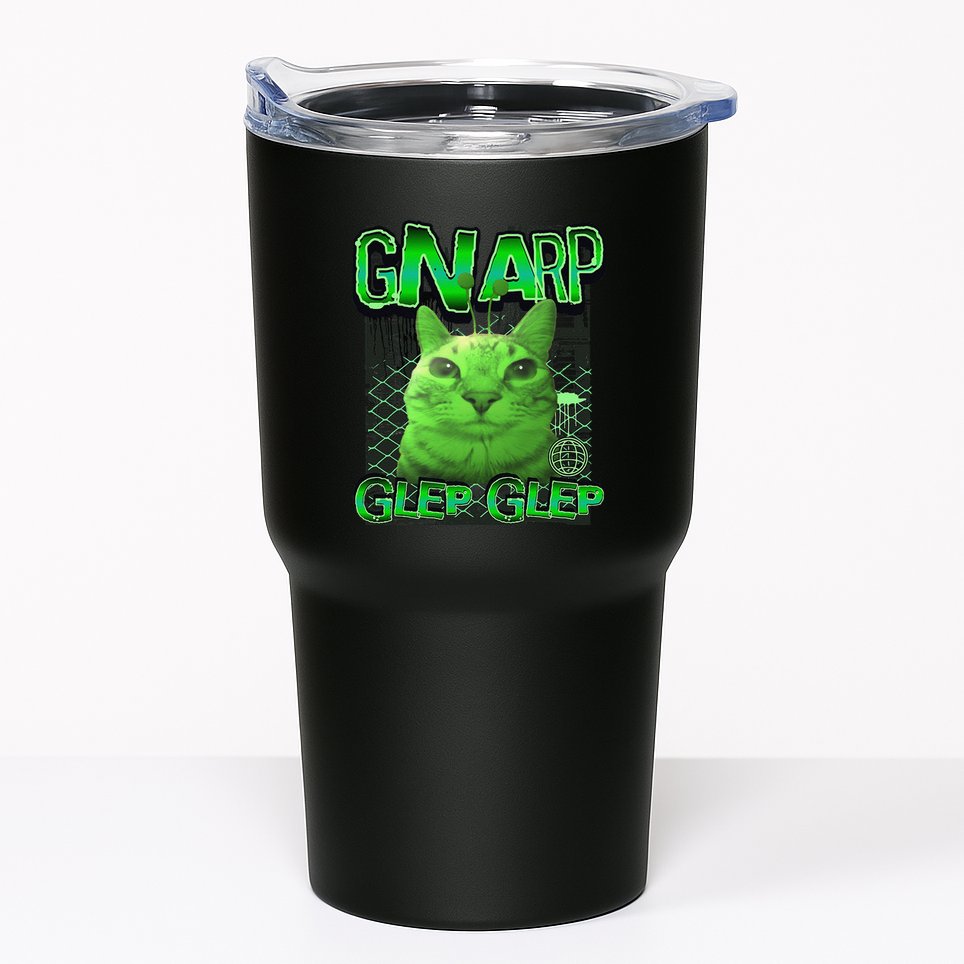 Gnarp Cat Silly Alien Cat Meme Brainrot Gen Z Meme Tumbler