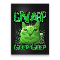 Gnarp Cat Silly Alien Cat Meme Brainrot Gen Z Meme Poster