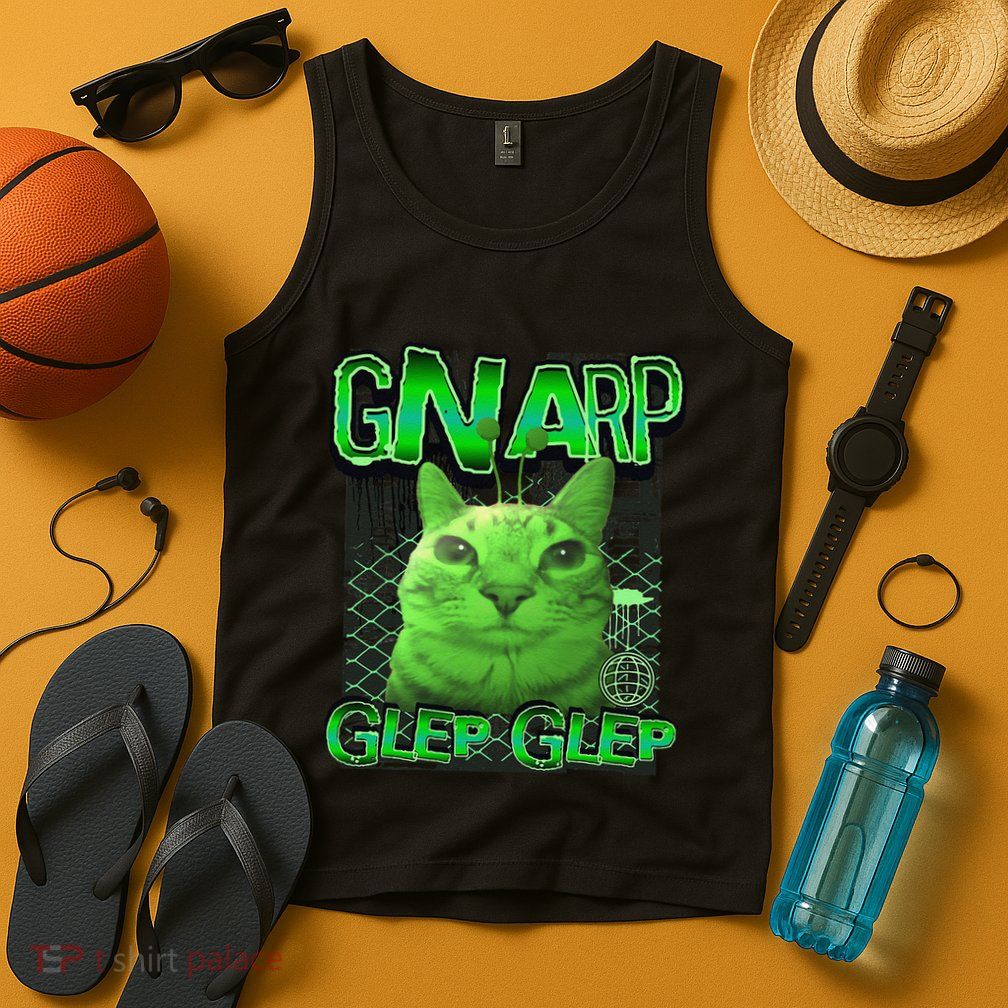 Gnarp Cat Silly Alien Cat Meme Brainrot Gen Z Meme Tank Top