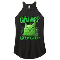 Gnarp Cat Silly Alien Cat Meme Brainrot Gen Z Meme Women's Perfect Tri Rocker Tank