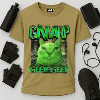 Gnarp Cat Silly Alien Cat Meme Brainrot Gen Z Meme Performance Shirt