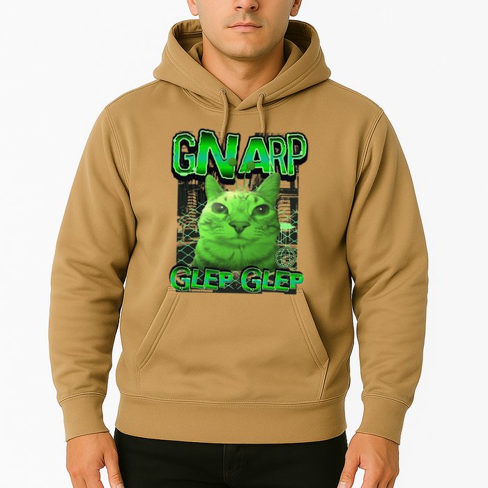 Gnarp Cat Silly Alien Cat Meme Brainrot Gen Z Meme Hoodie
